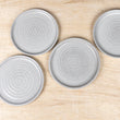 Load image into Gallery viewer, Plate Dinner-Rimmed-Handmade-Ceramic-Stoneware-Artisan Unique 8.5"-Farmhouse-Set of 4-Pottery-Made in USA-Rustic White

